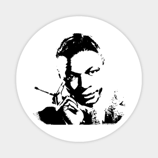 Nat King Cole pop art portrait Magnet